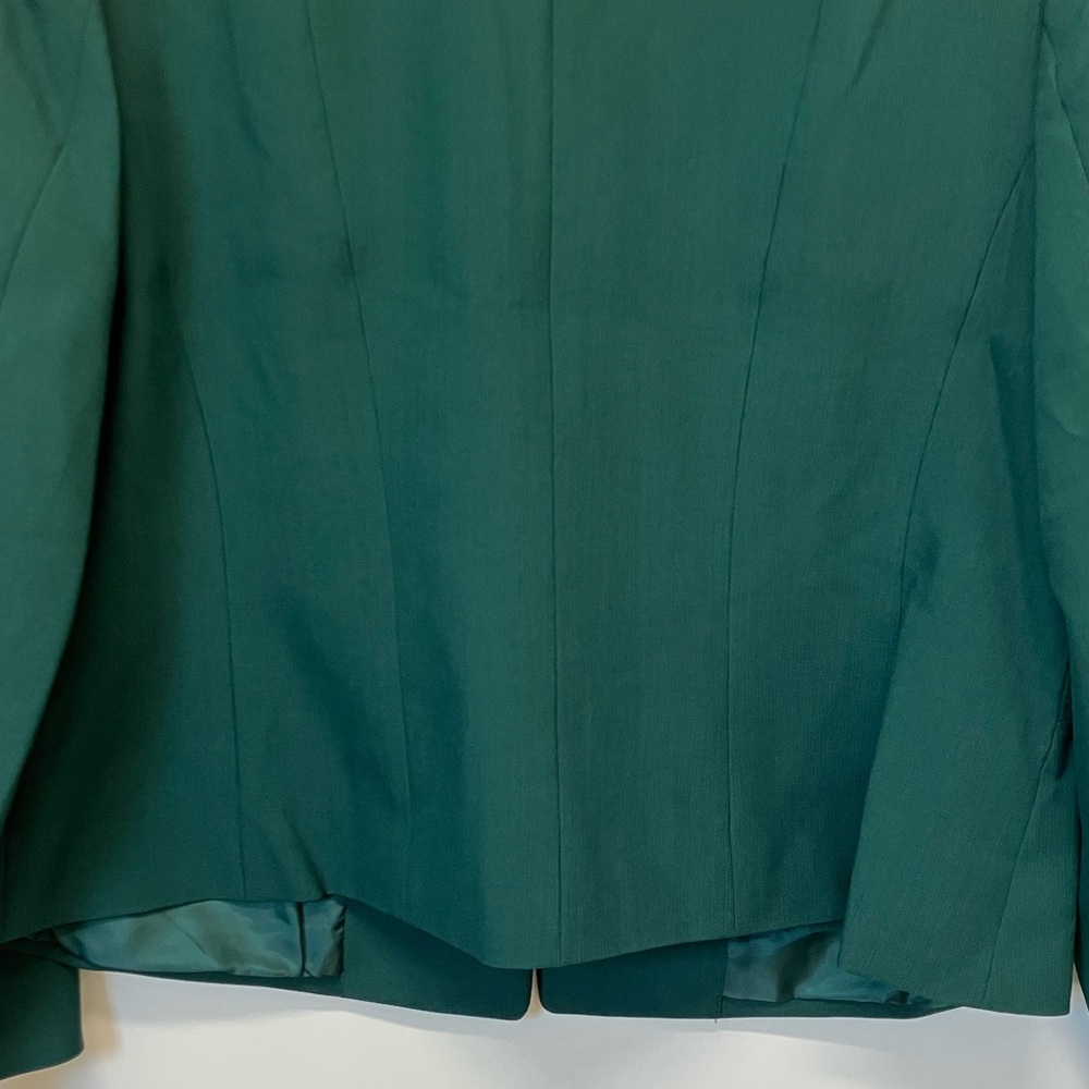 NWT Black Label by Eva-Picone Woman's Classic Fit Suit Jacket, Size 16, Green - Picture 12 of 13